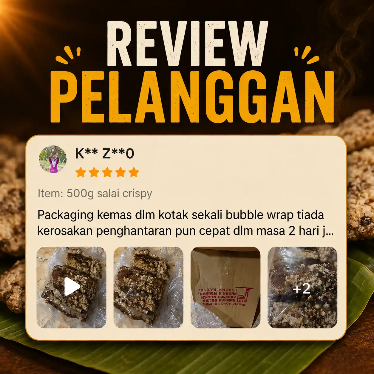 Review pelanggan pisang salai 2