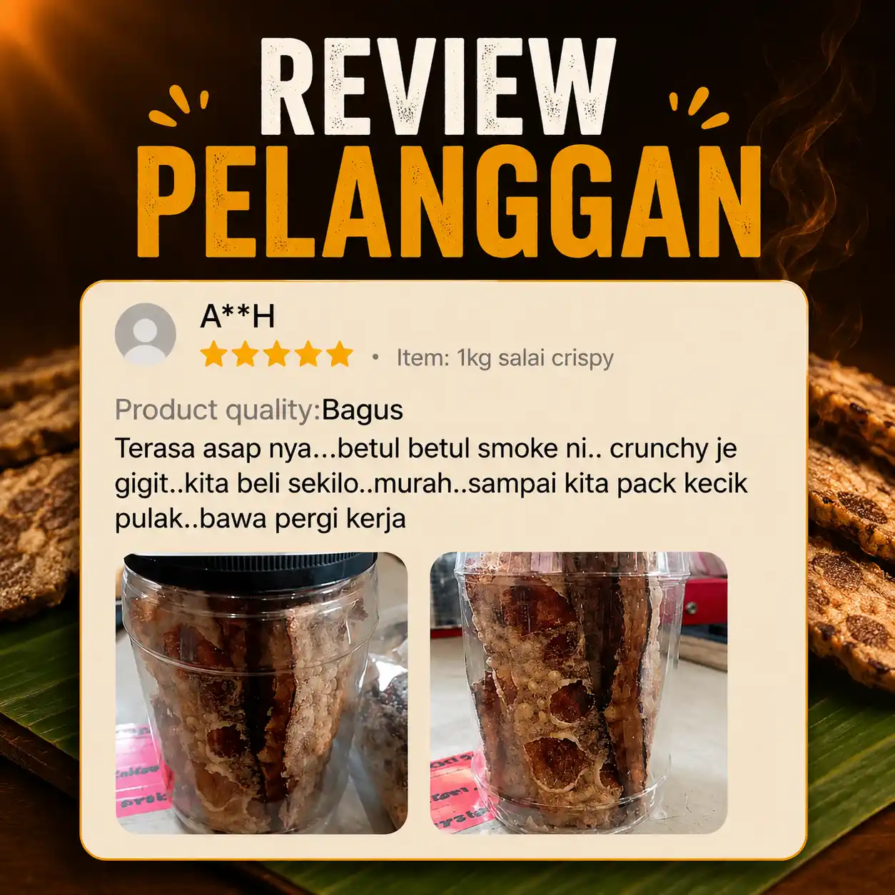 Review pelanggan pisang salai 3