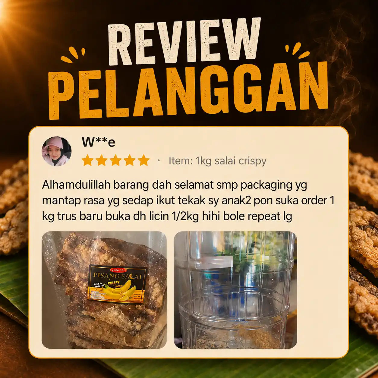 Review pelanggan pisang salai 4