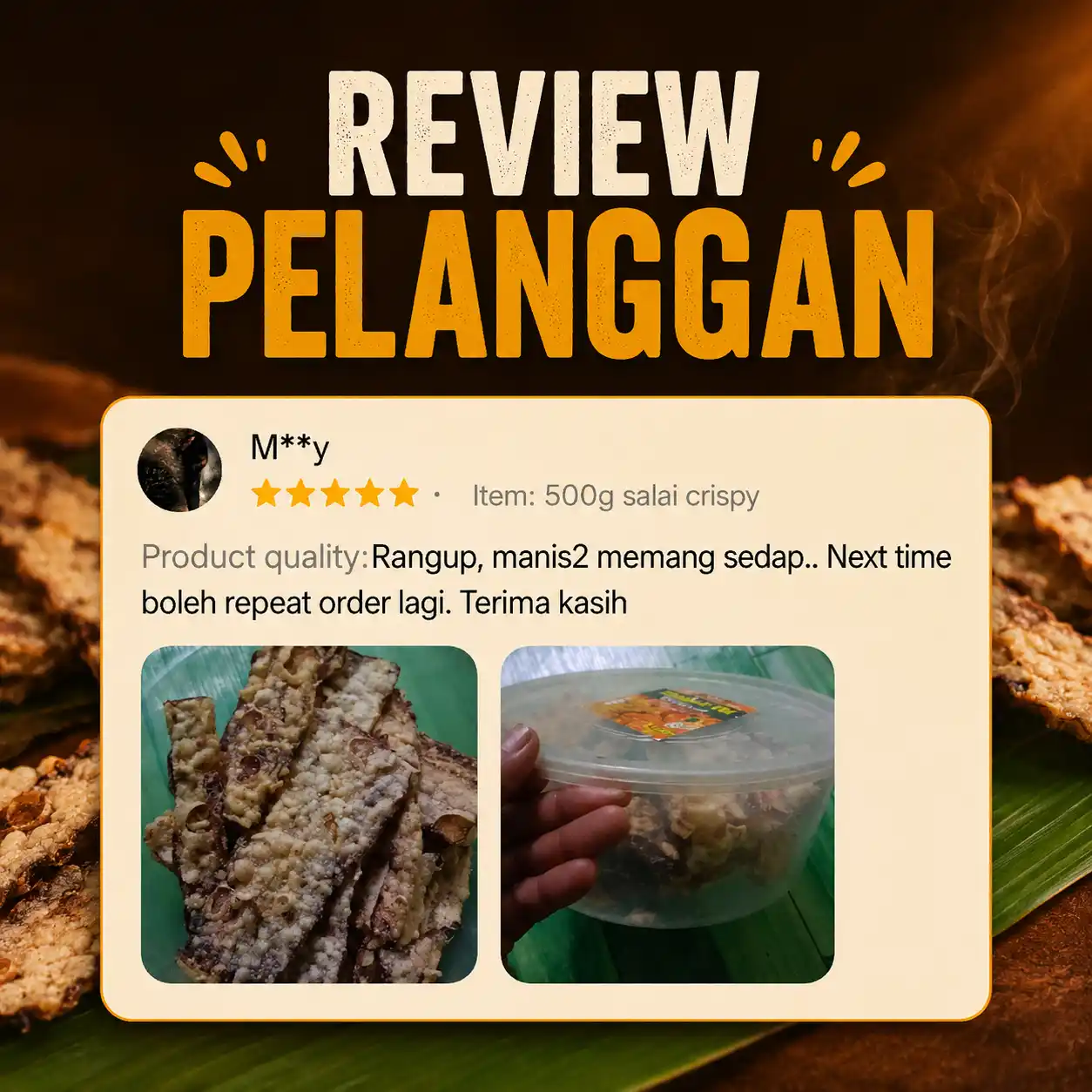 Review pelanggan pisang salai 6